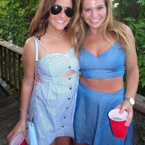 Blue/White Stripe Dress